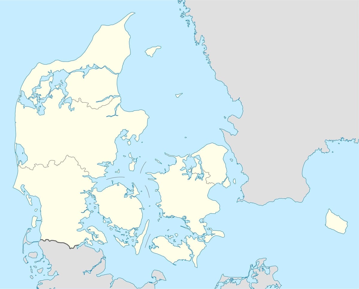 Karte von Dänemark-Vektor