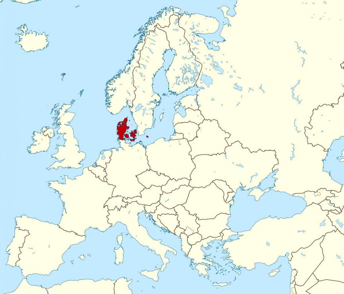 Weltkarte Dänemark
