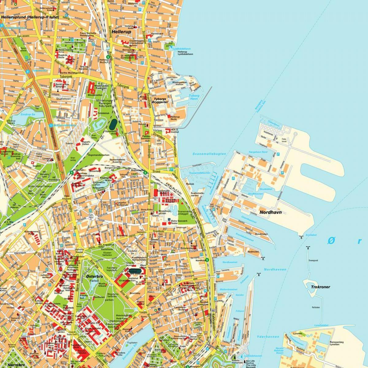 Karte von Kopenhagen-Dänemark