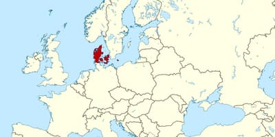 Karte von Dänemark Lage auf der Welt 