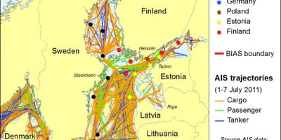 Karte von Dänemark-Umfrage und mapping