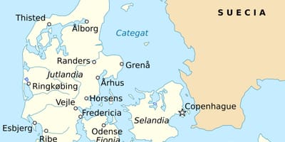Karte von fredericia Dänemark